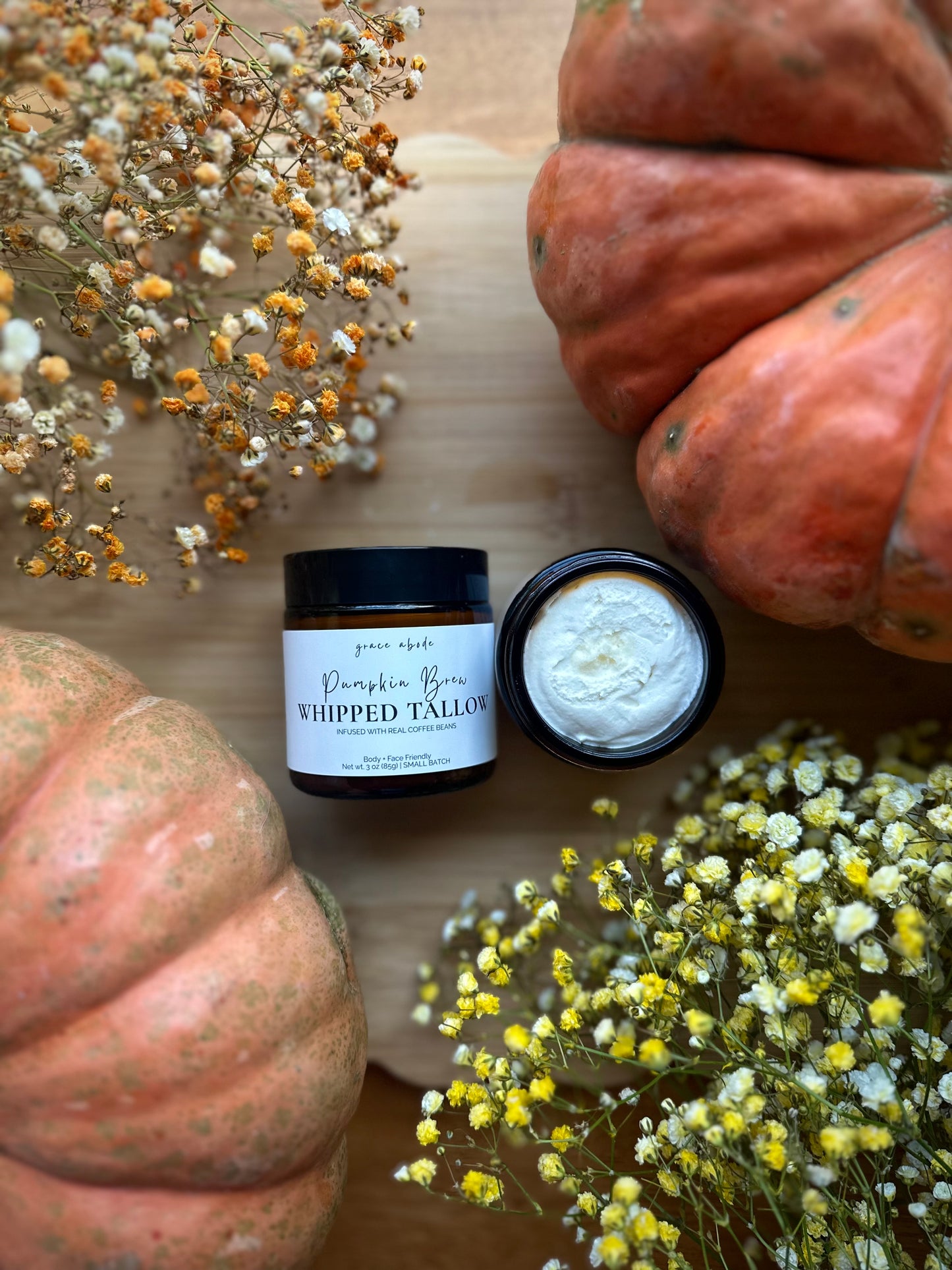 Pumpkin Brew Whipped Tallow | Infused with Pumpkin Spice Coffee