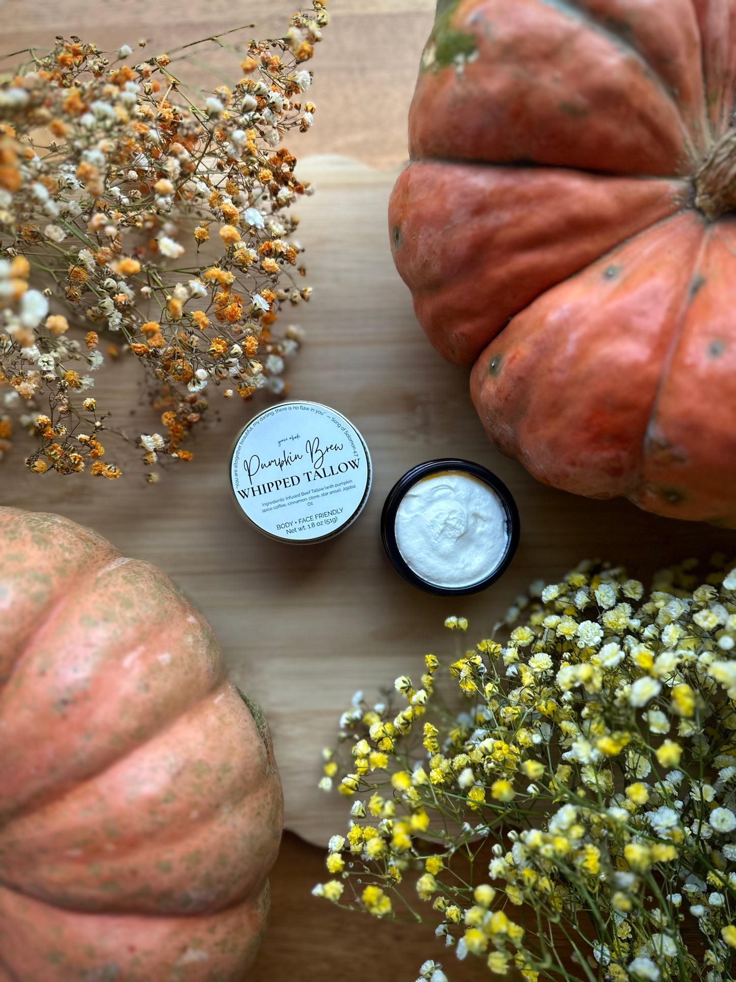 Pumpkin Brew Whipped Tallow | Infused with Pumpkin Spice Coffee
