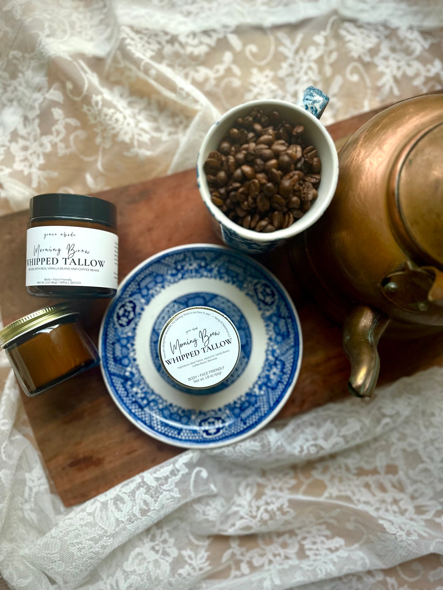 Morning Brew Whipped Tallow | Coffee + Vanilla Infused