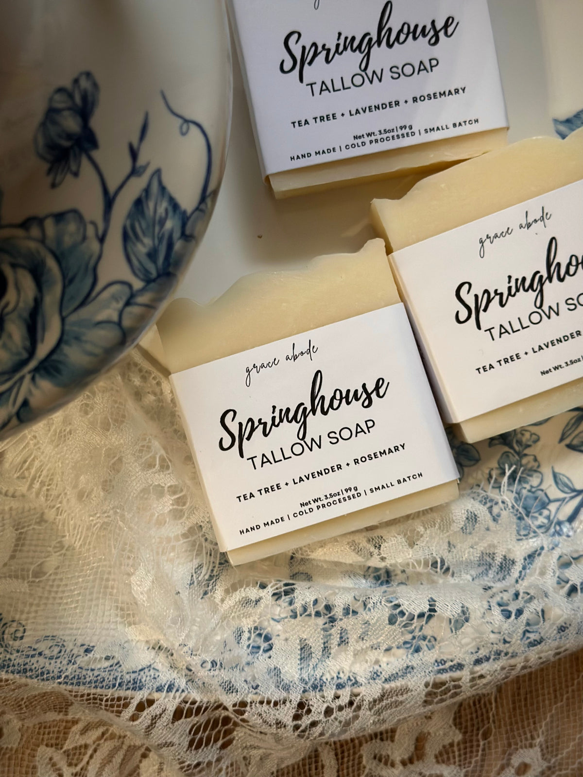 Springhouse | Tea Tree + Lavender + Rosemary Tallow Soap