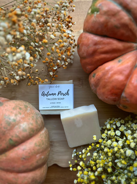 Autumn Porch Tallow Soap | Spiced Citrus